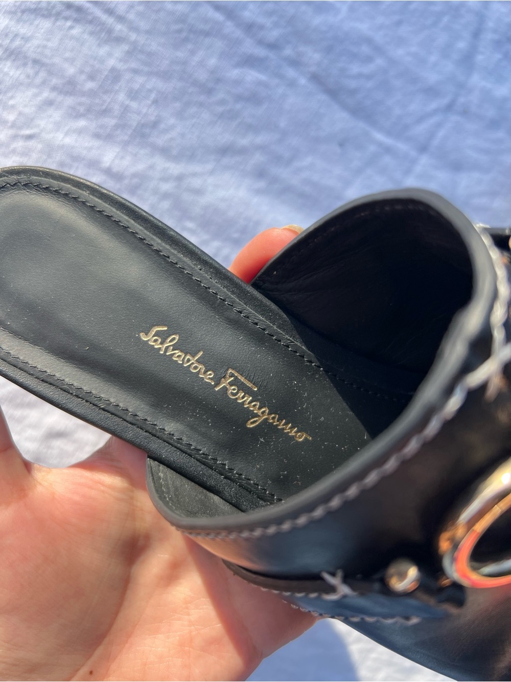 salvatore ferragamo phobos gancini mules - Picture 9 of 12